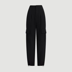 Modern Citizen Lynda Tailored Utility Pant (Petite) Size LBlack with Cargo Pocke